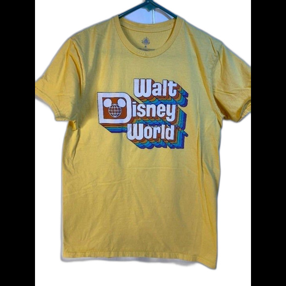 Walt Disney, Vintage, T-Shirt, Yellow, Adult Medium, Classic - Picture 1 of 6